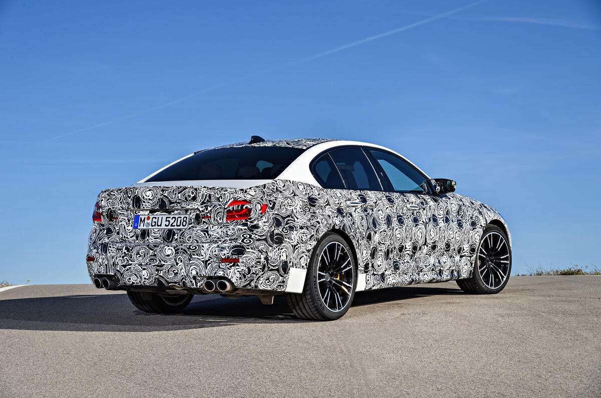 2018 BMW M5 Prototype Rear