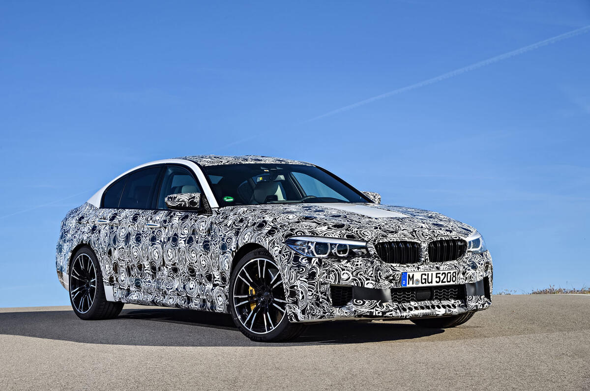 2018 BMW M5 Prototype Front Angle