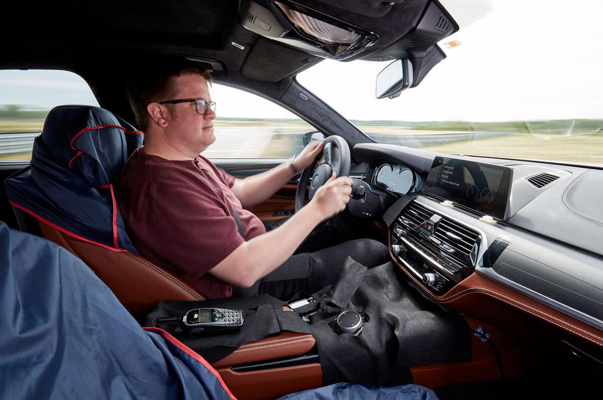 2018 BMW M5 Prototype Cockpit Matt Saunders