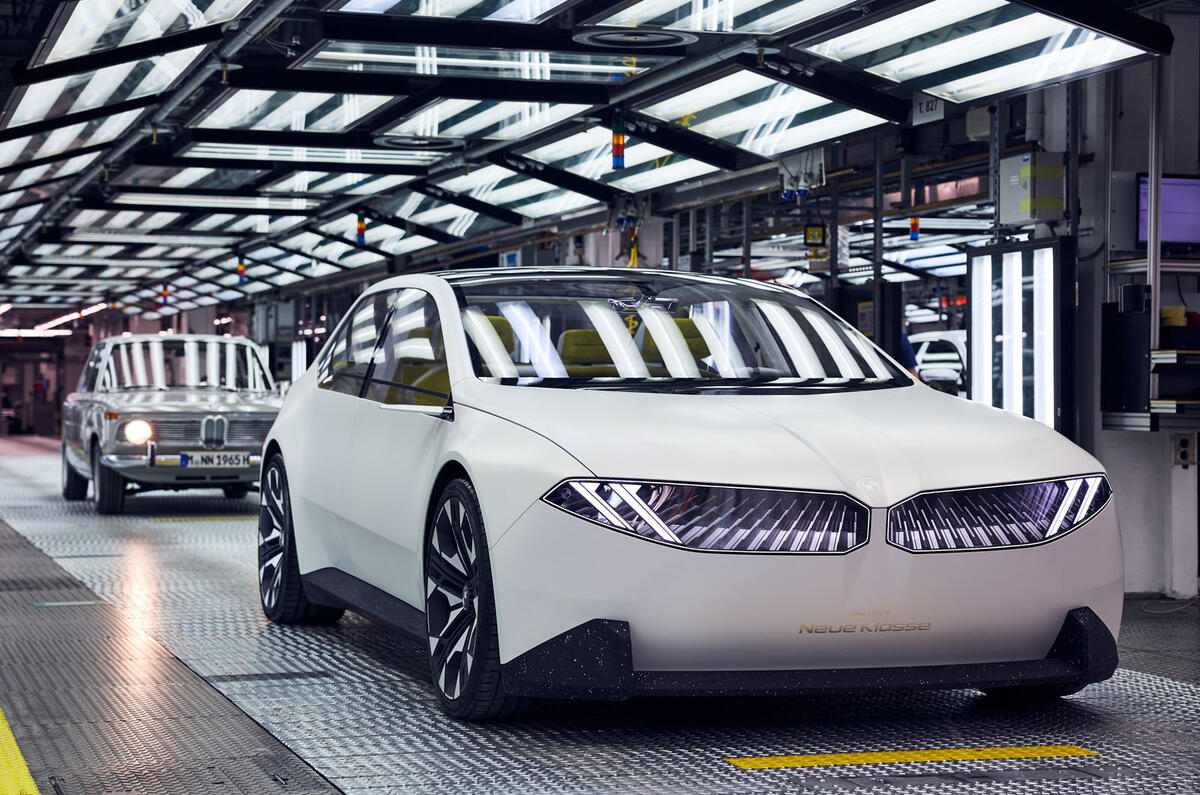 BMW Neue Klasse concept on production line