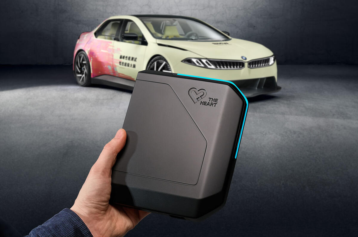 BMW Vision Driving Experience Shanghai motor show front quarter static with heart of joy controller BMW Vision Driving Experience Shanghai motor show front quarter static with heart of joy controller