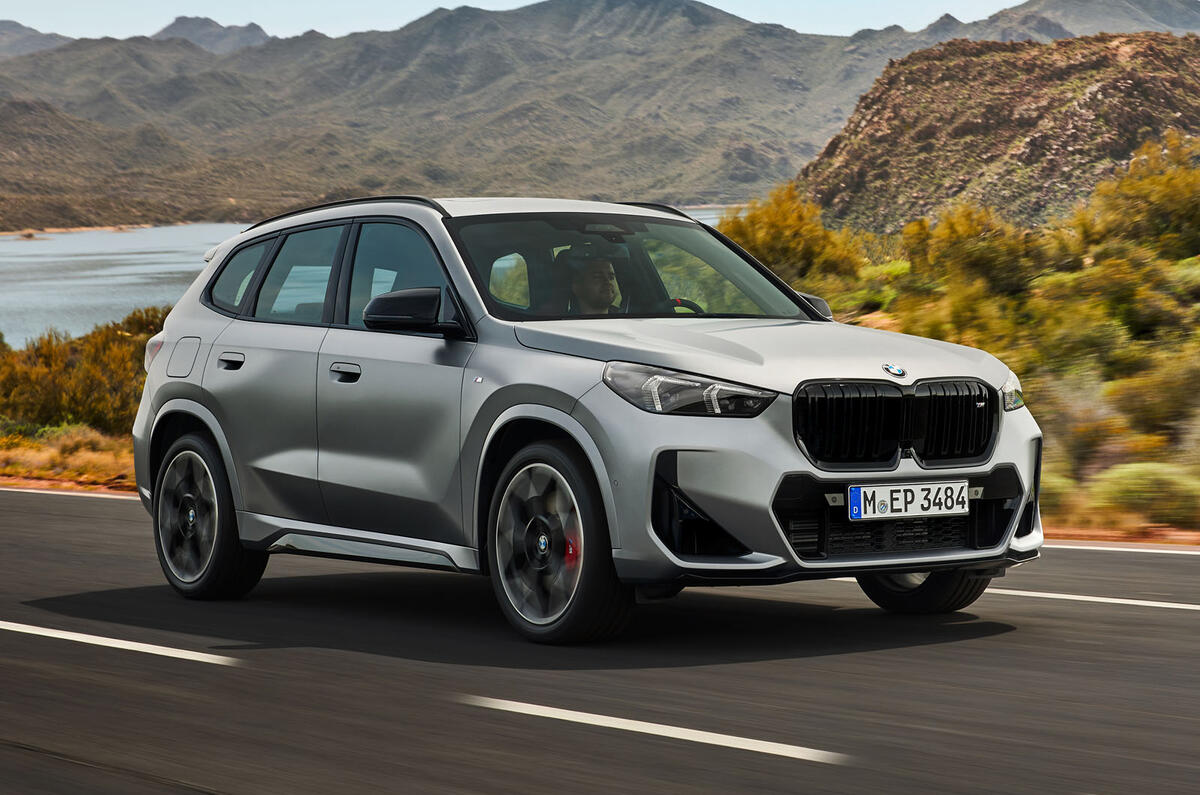 BMW X1 M35i 2023 front quarter tracking