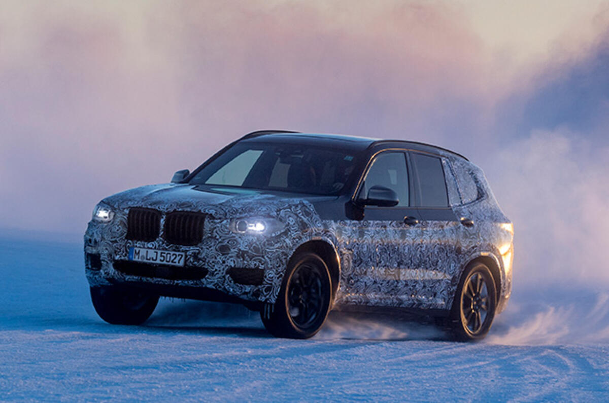 2017 BMW X3 winter testing