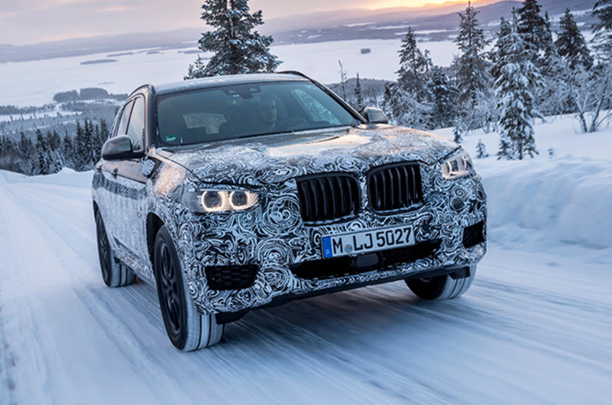 2017 BMW X3 winter testing