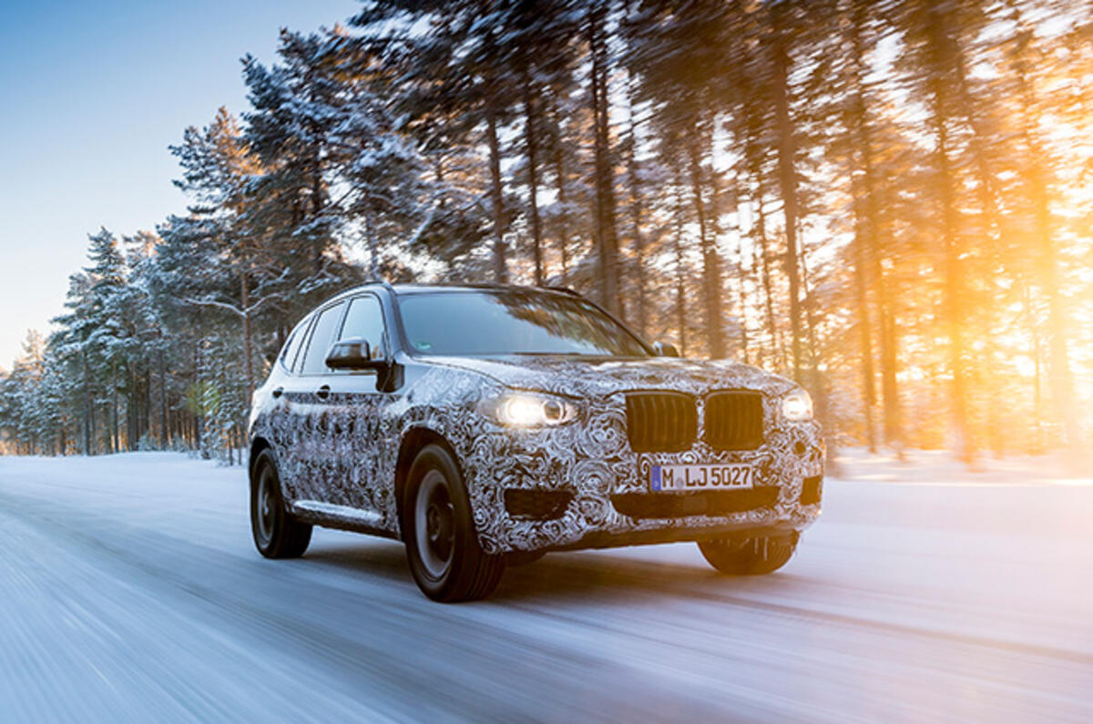2017 BMW X3 winter testing