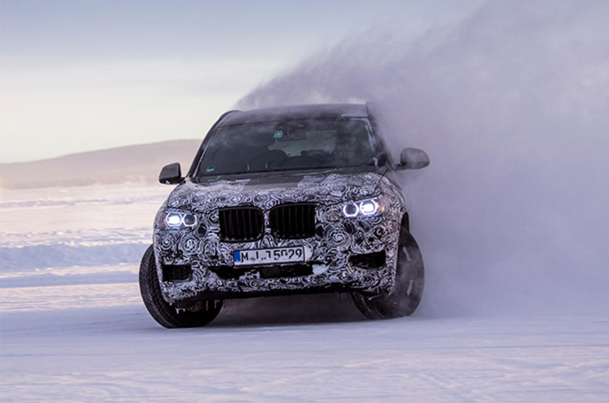 2017 BMW X3 winter testing