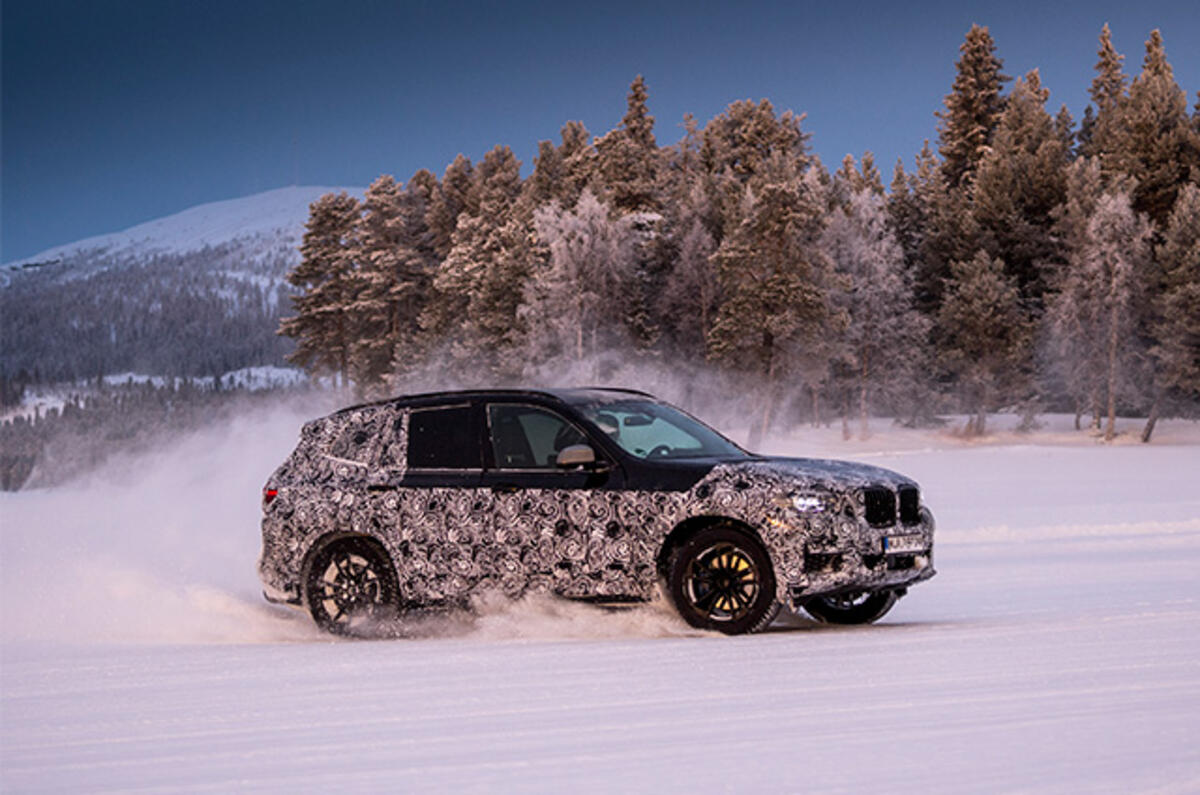 2017 BMW X3 winter testing