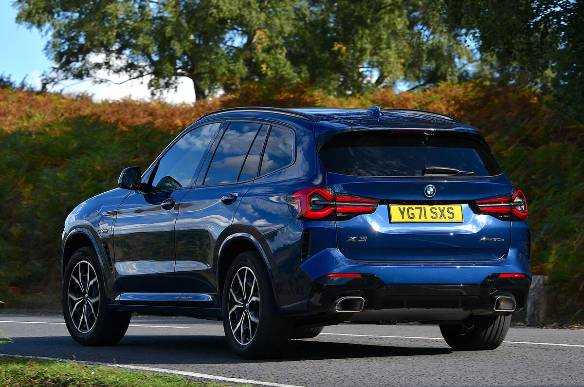 BMW X3 rear three quarter BMW X3 rear three quarter