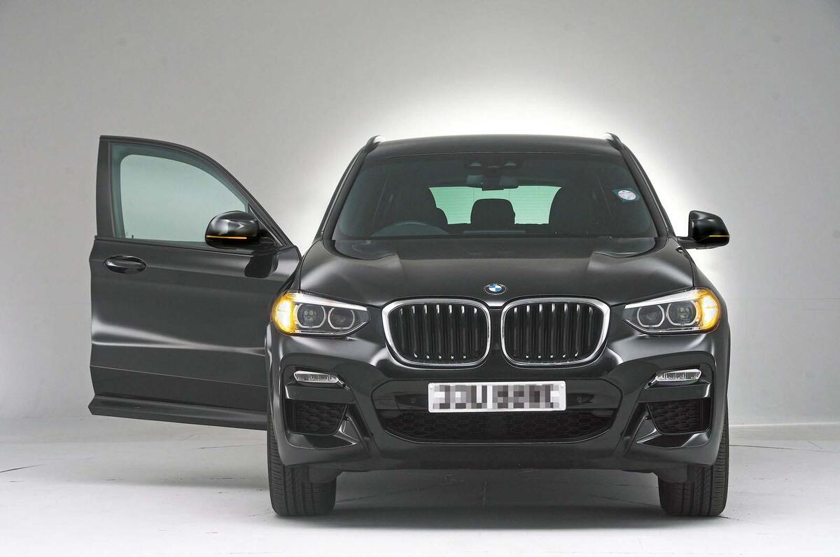 BMW X3 studio shoot - front