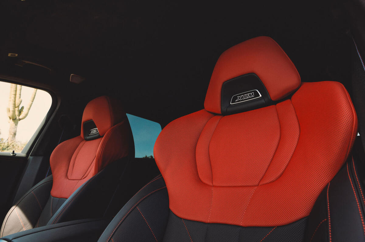 BMW XM Label Red 2023 seats BMW XM Label Red 2023 seats