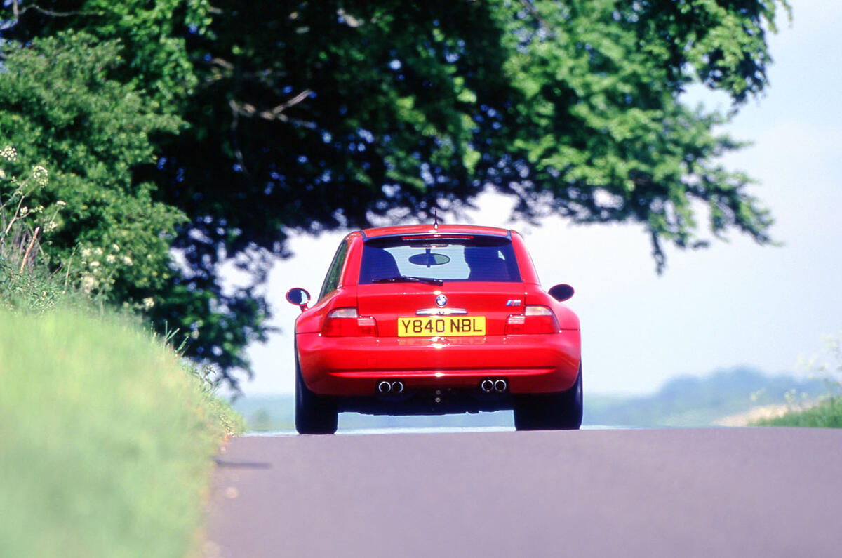 BMW Z3 M Coupe 1998 rear hill BMW Z3 M Coupe 1998 rear hill
