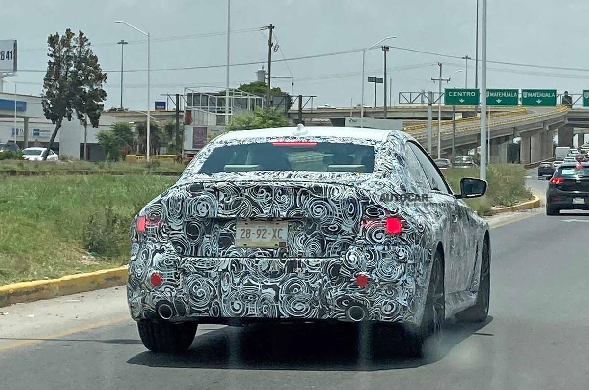 BMW 2 Series coupe spyshots rear side BMW 2 Series coupe spyshots rear side