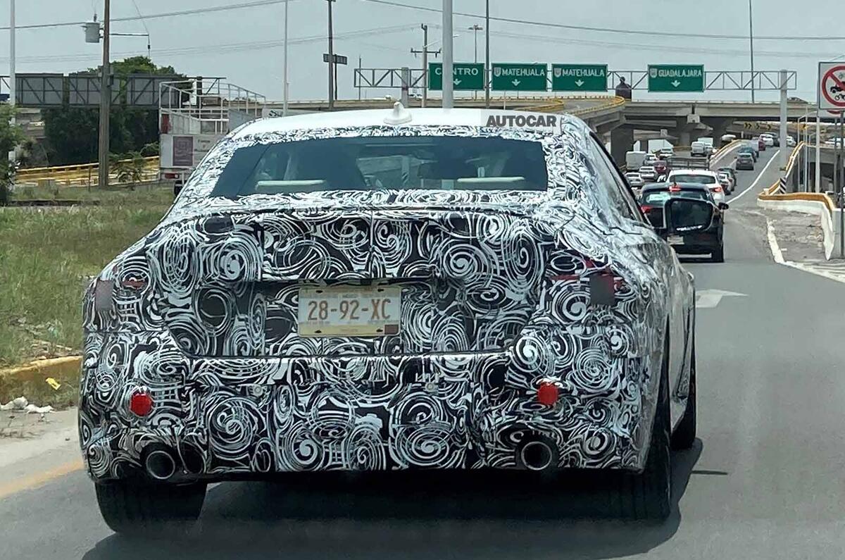 BMW 2 Series coupe spyshots rear angle BMW 2 Series coupe spyshots rear angle