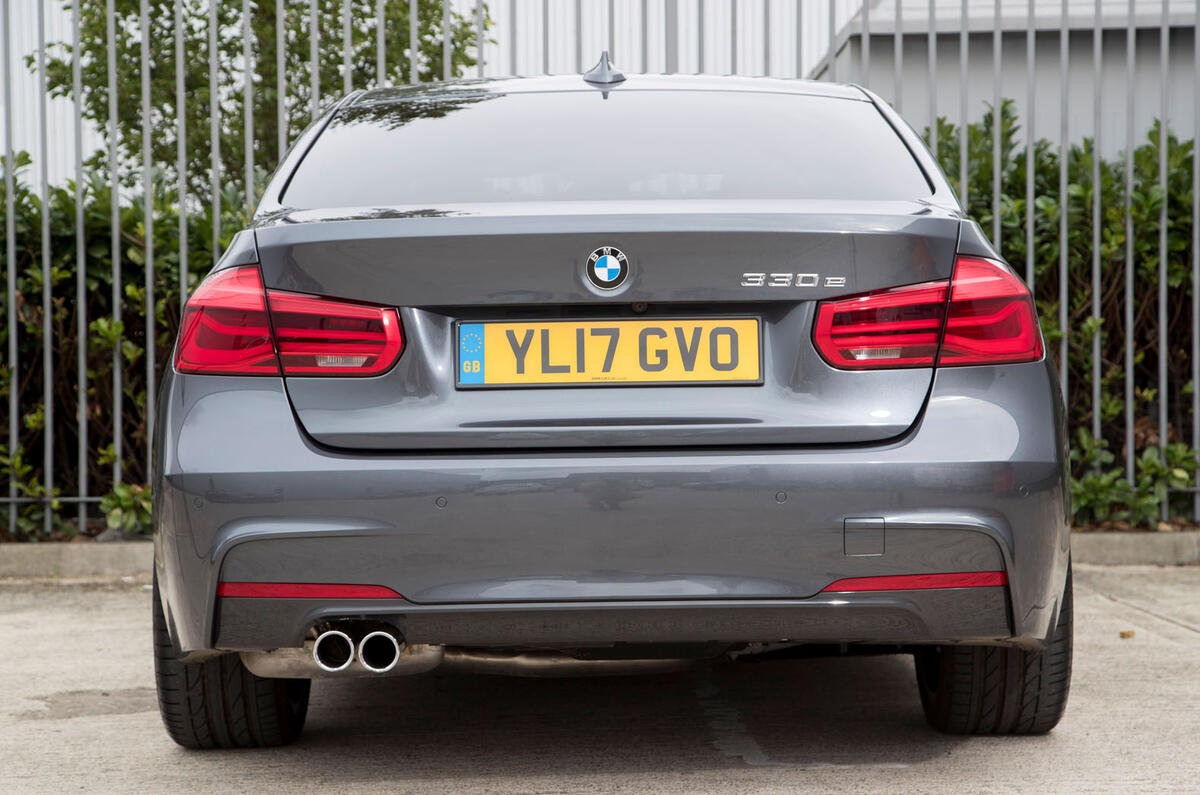 2017 BMW 330e - rear