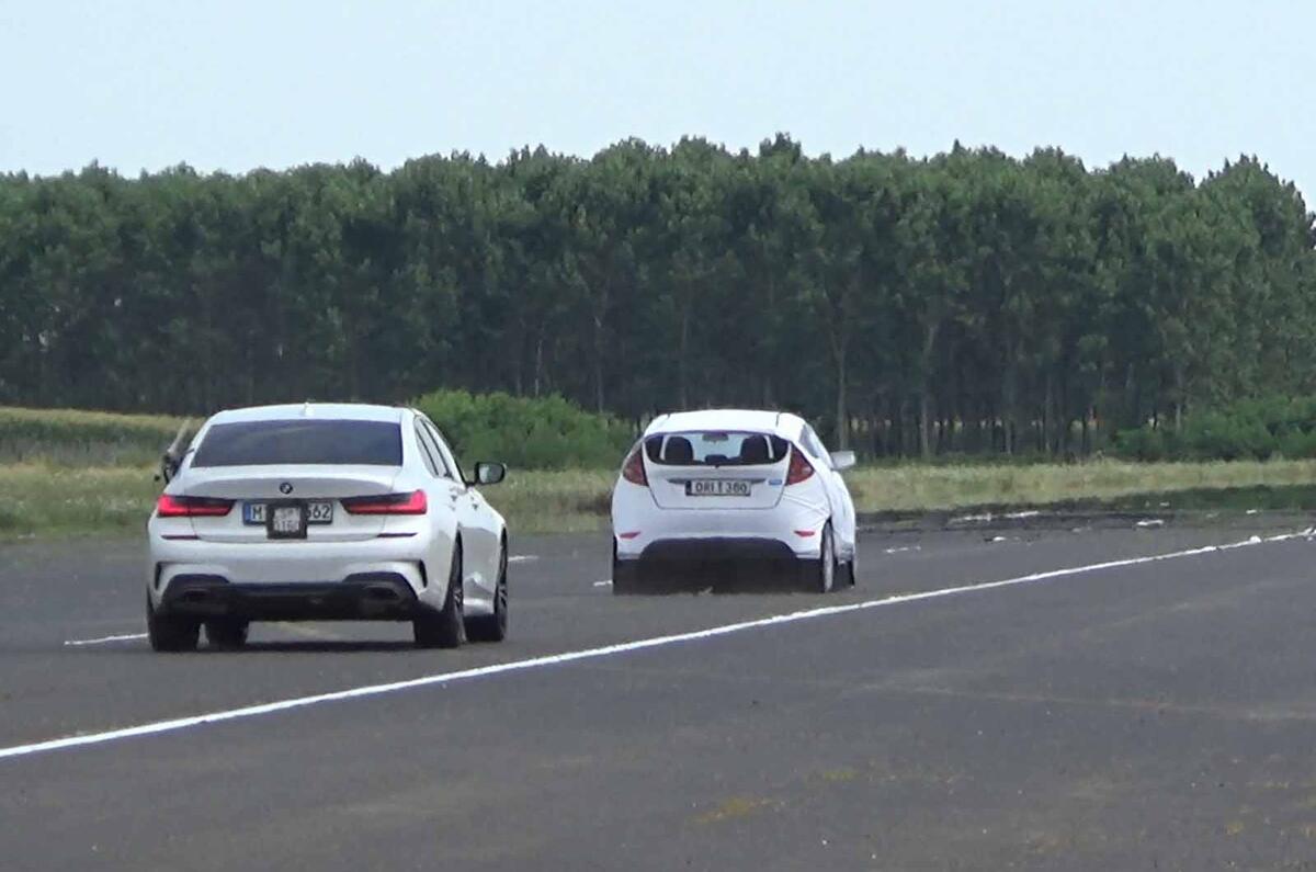 Thatcham ADAS testing rear BMW