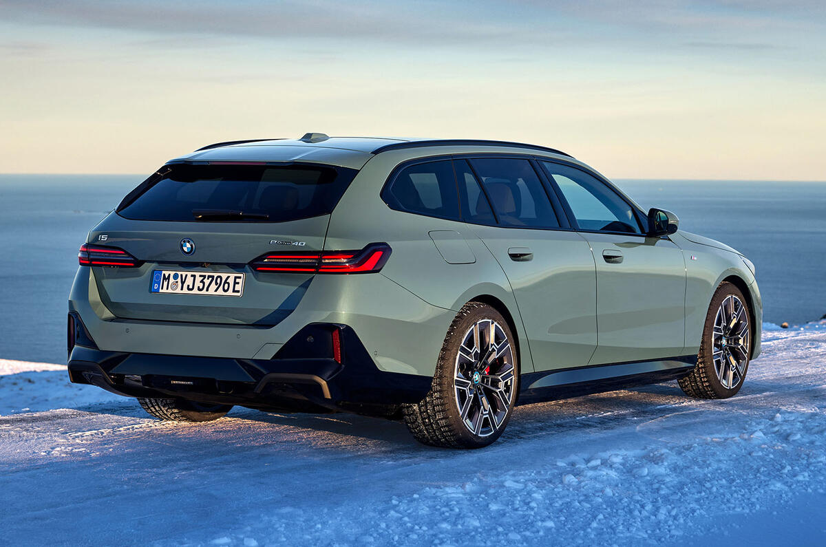 BMW 5 Series Touring rear three quarter BMW 5 Series Touring rear three quarter