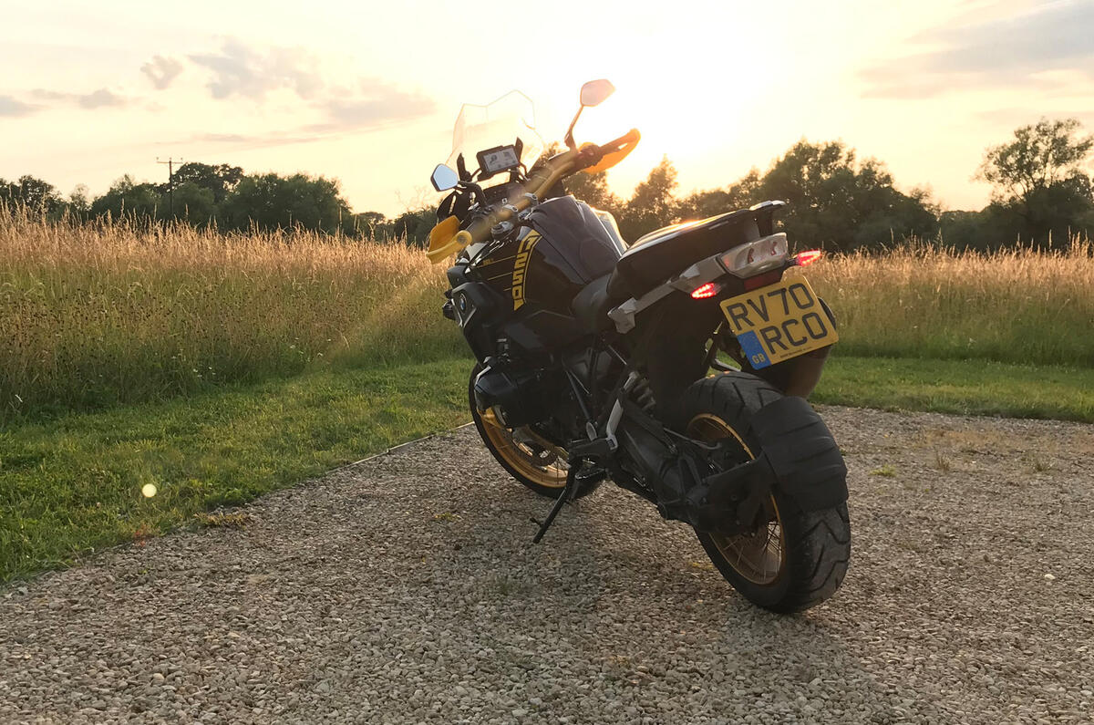 BMW bike rear BMW bike rear