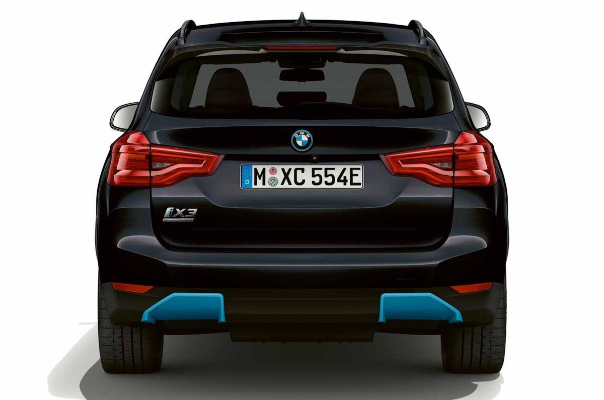 BMW iX3 black rear BMW iX3 black rear