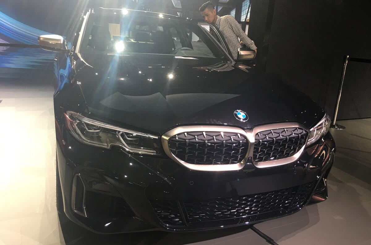 BMW M340i LA motor show reveal - nose