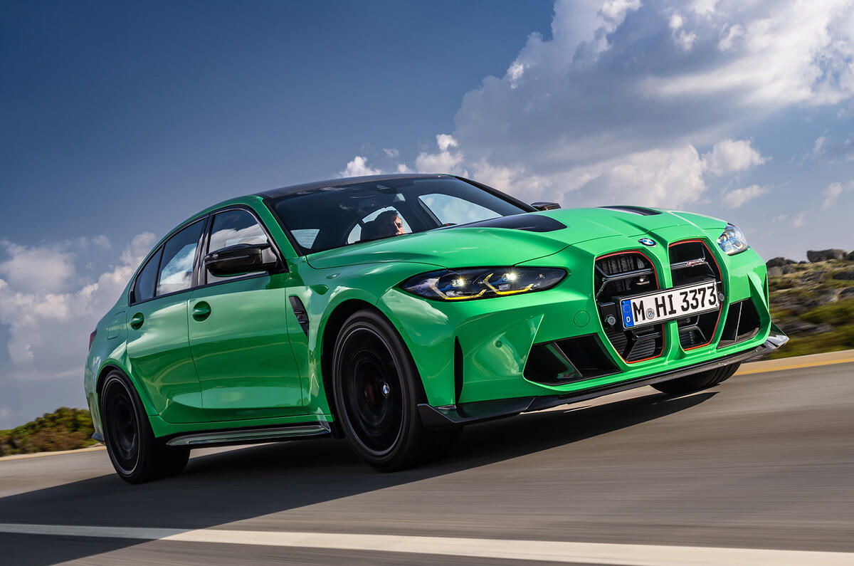 BMW M3 CS green front BMW M3 CS green front