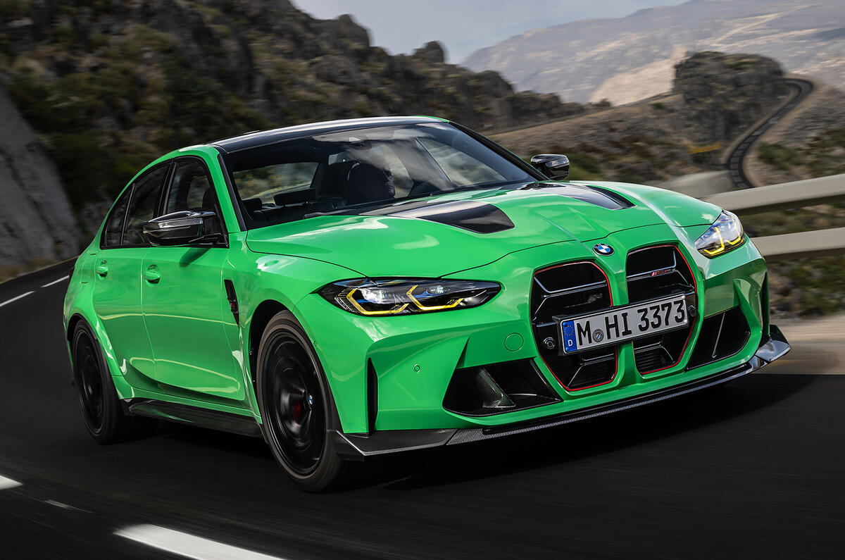 BMW M3 CS green front lead BMW M3 CS green front lead