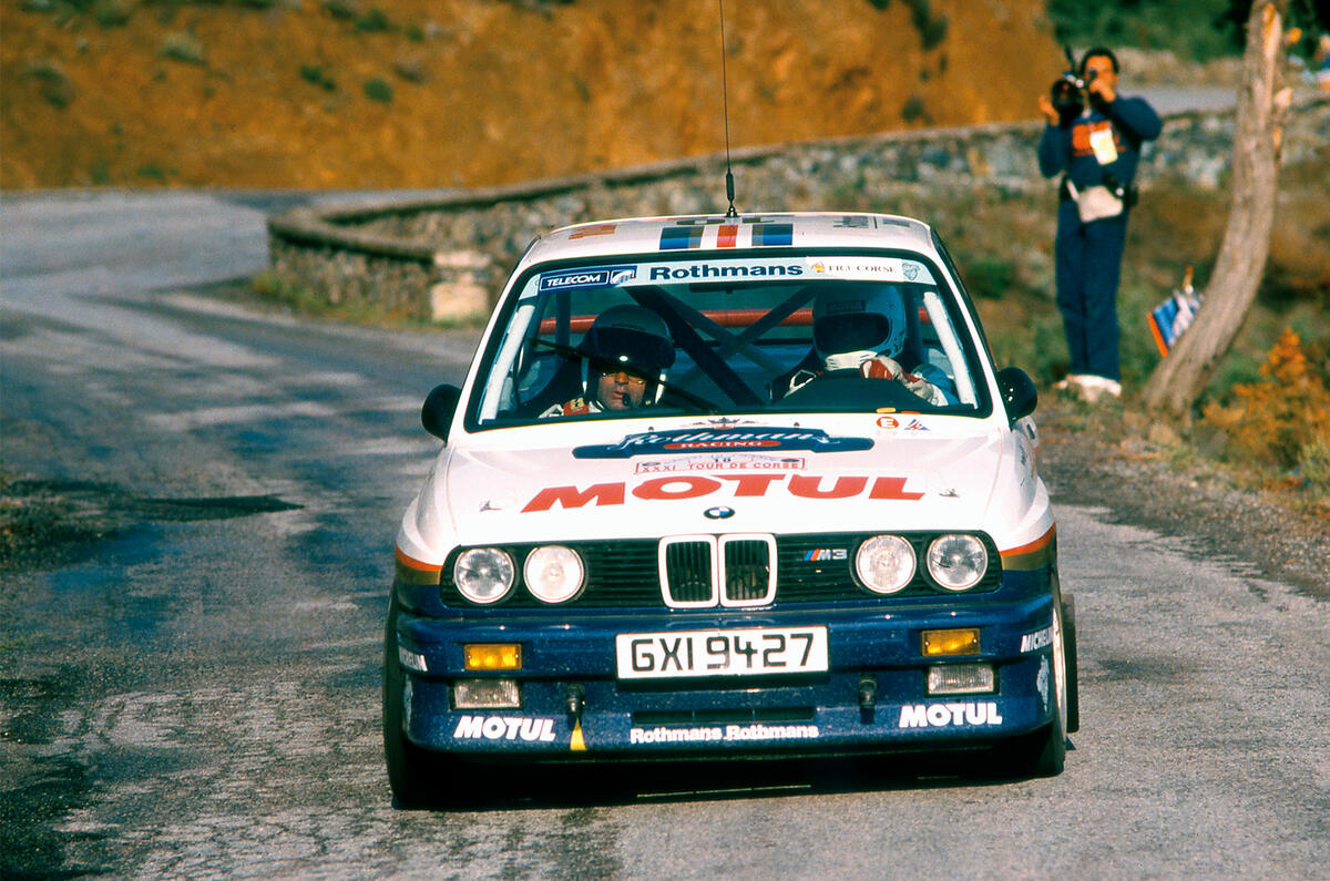 Staged success: the BMW M3 won the Tour de Corse in the 1987 World Rally Championship Staged success: the BMW M3 won the Tour de Corse in the 1987 World Rally Championship