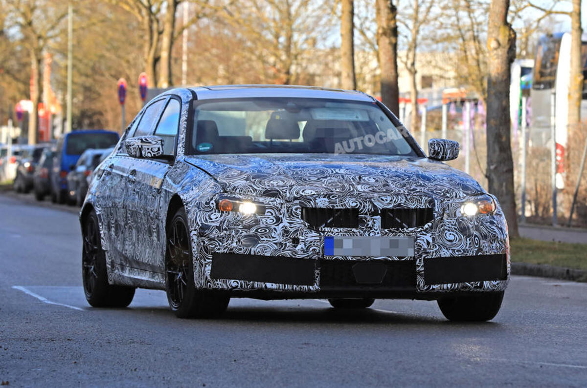 BMW M3 test mule front