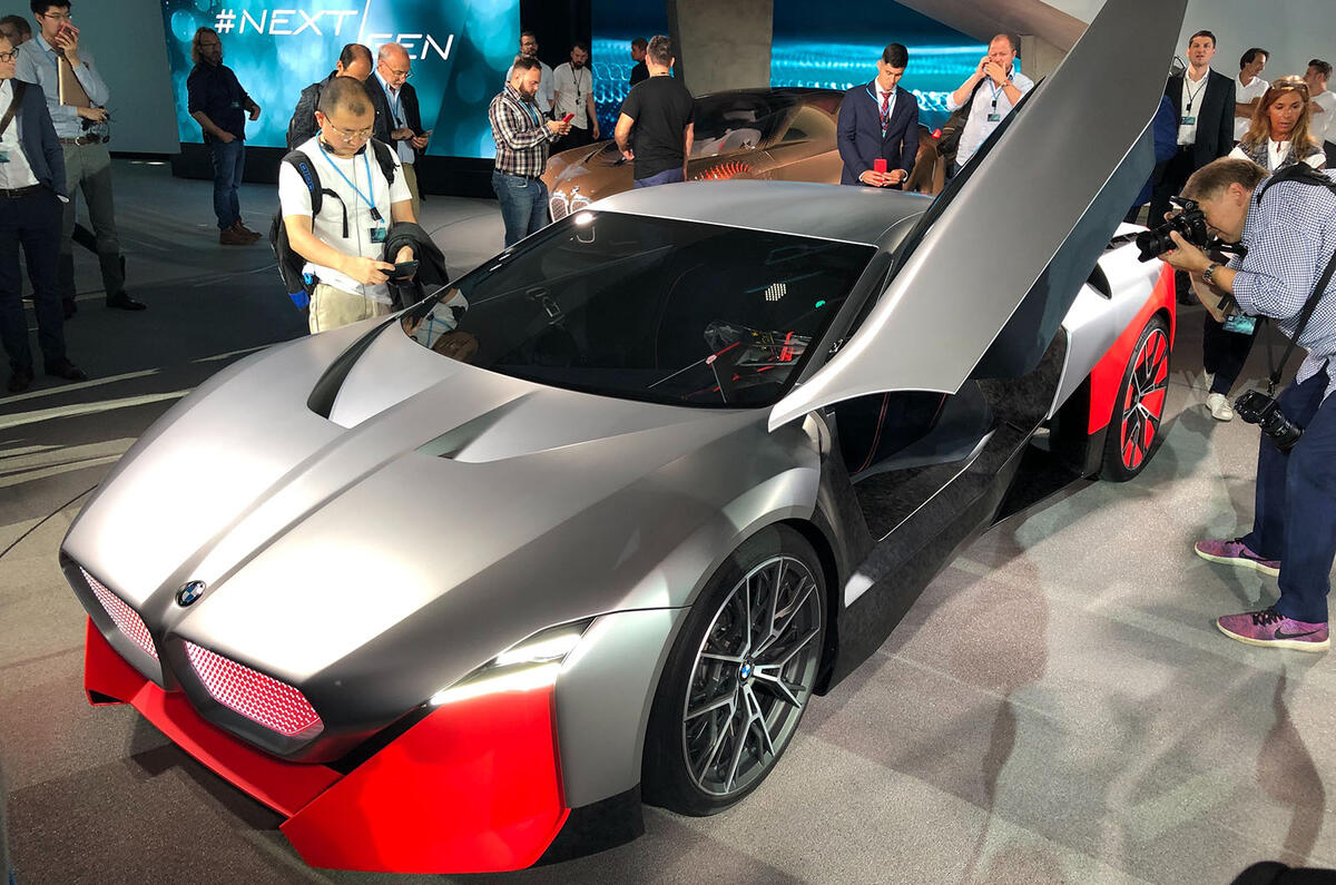 BMW Vision M next reveal doors open