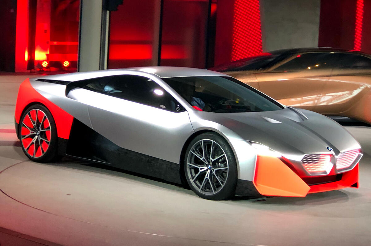 BMW Vision M next revealed side