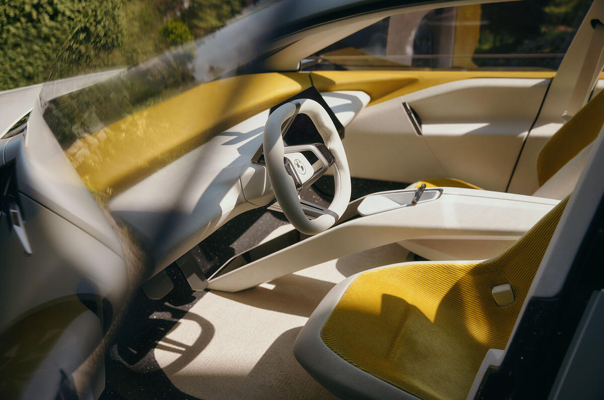 BMW Vision Neue Klasse concept interior drivers seat BMW Vision Neue Klasse concept interior drivers seat