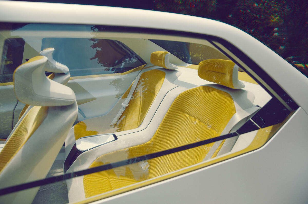 BMW Vision Neue Klasse concept rear seats BMW Vision Neue Klasse concept rear seats