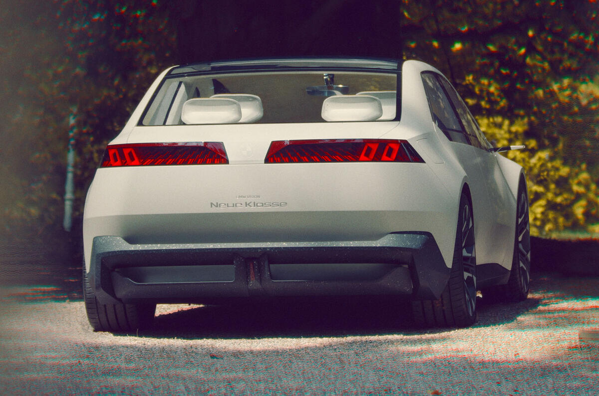 BMW Vision Neue Klasse concept rear static BMW Vision Neue Klasse concept rear static