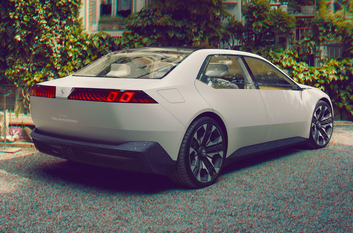 BMW Vision Neue Klasse concept rear three quarter static BMW Vision Neue Klasse concept rear three quarter static