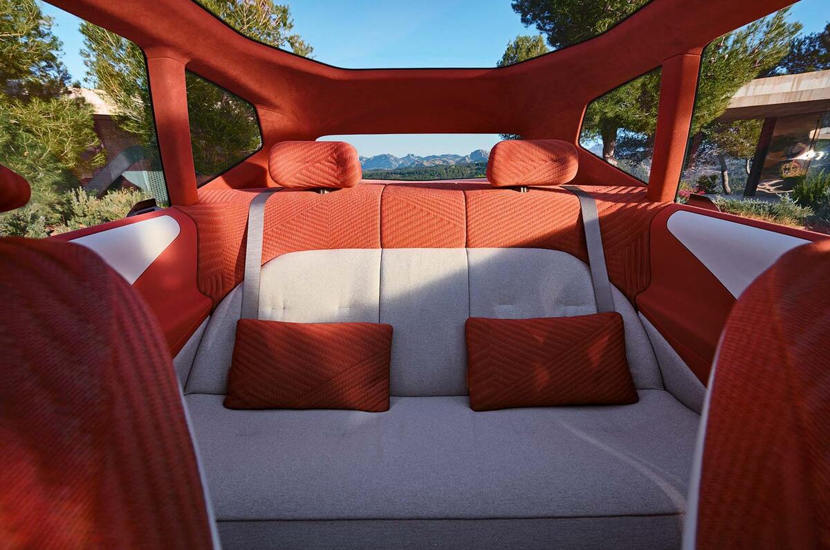 BMW Vision Neue Klasse X concept rear seats
