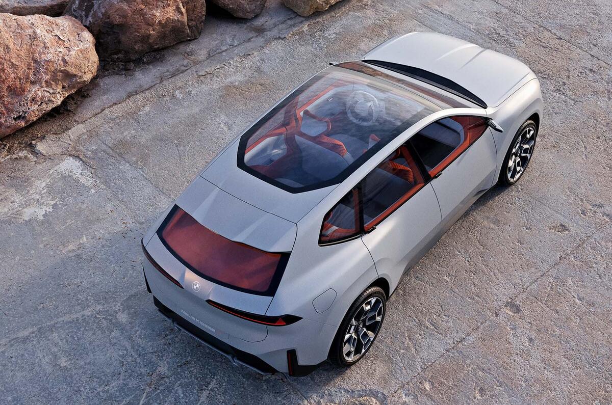 BMW Vision Neue Klasse X concept roof down