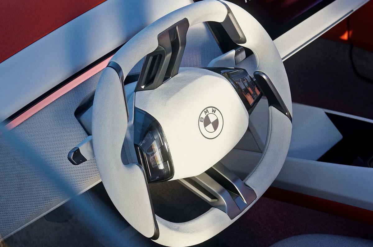BMW Vision Neue Klasse X concept steering wheel