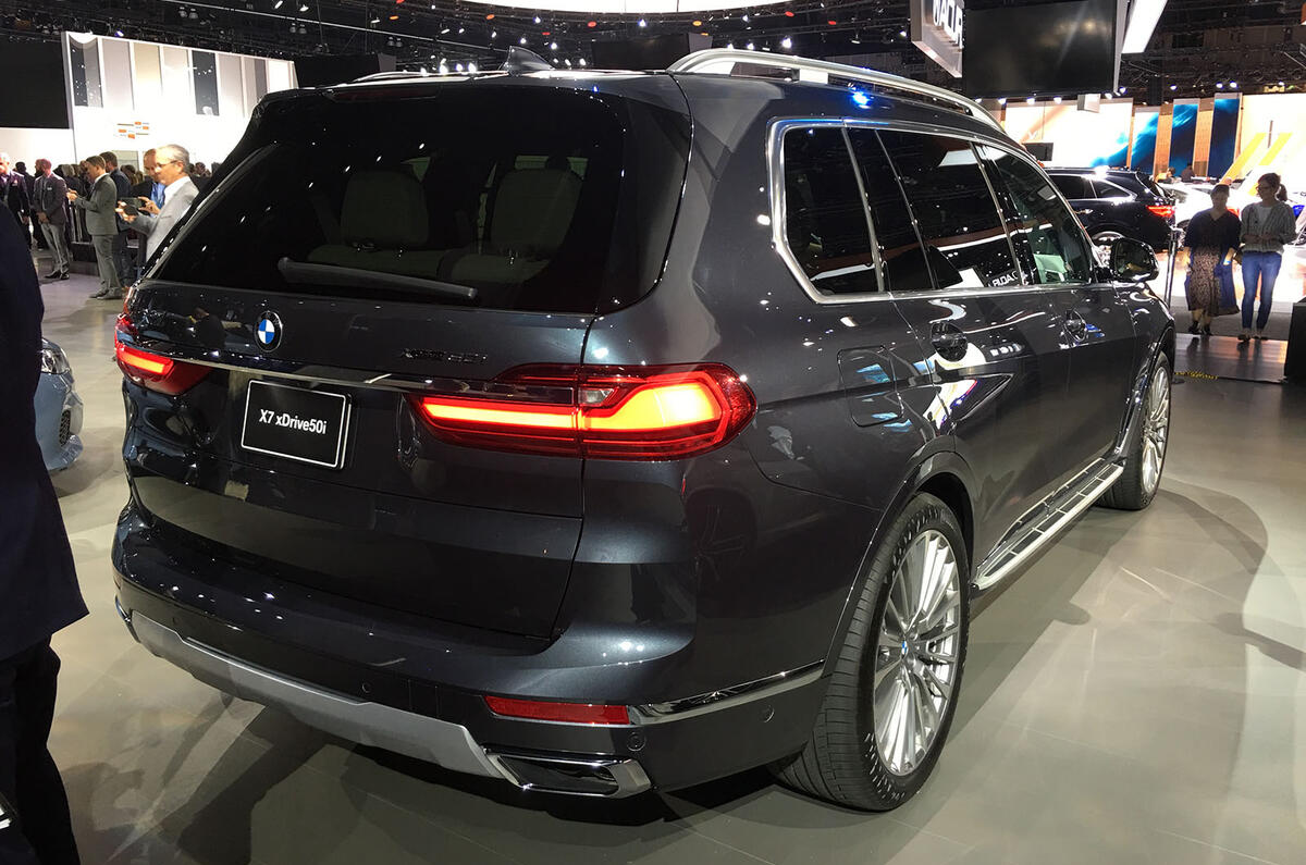 BMW X7 at the LA motor show - rear