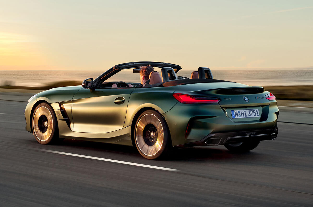 BMW Z4 manual rear three quarter tracking BMW Z4 manual rear three quarter tracking