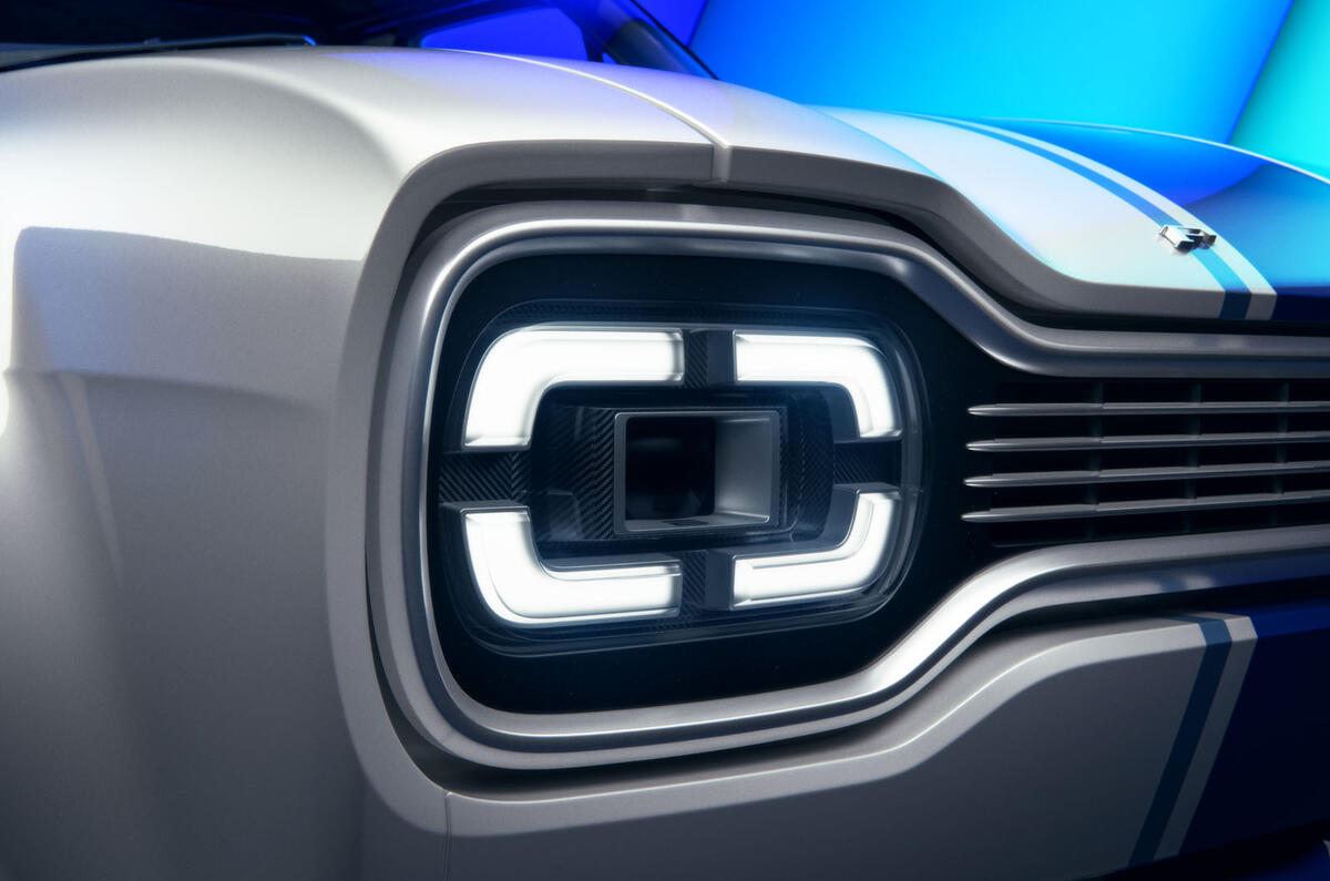 Boreham Ford Escort Mk1 RS headlight detail Boreham Ford Escort Mk1 RS headlight detail