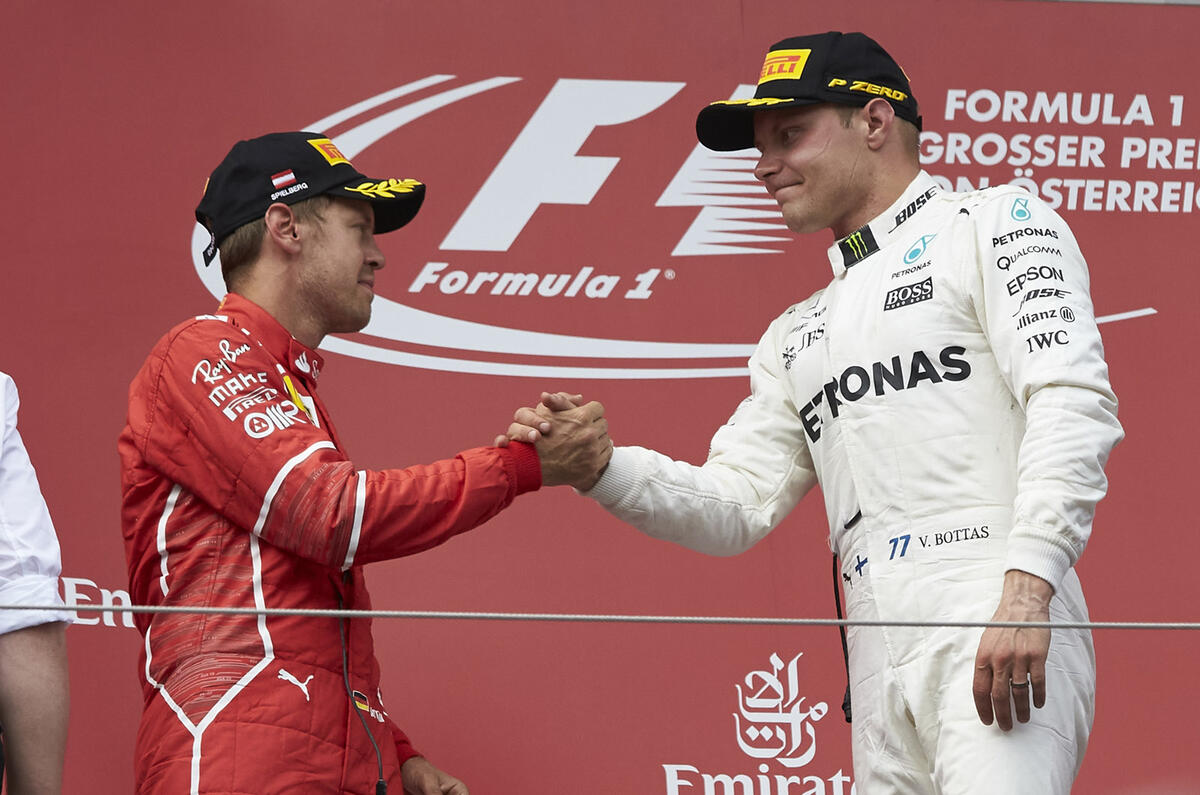 Bottas Vettel Austria