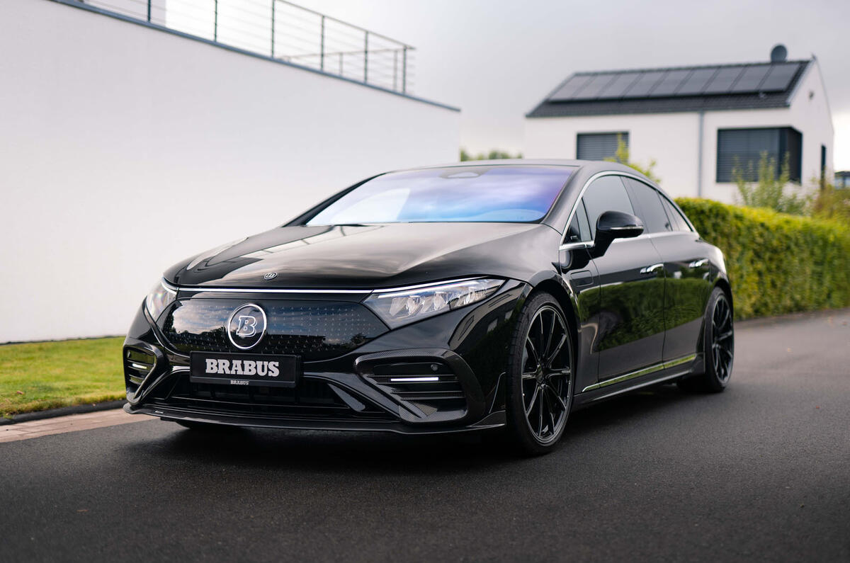 Brabus Mercedes EQS 450 2022 front quarter static