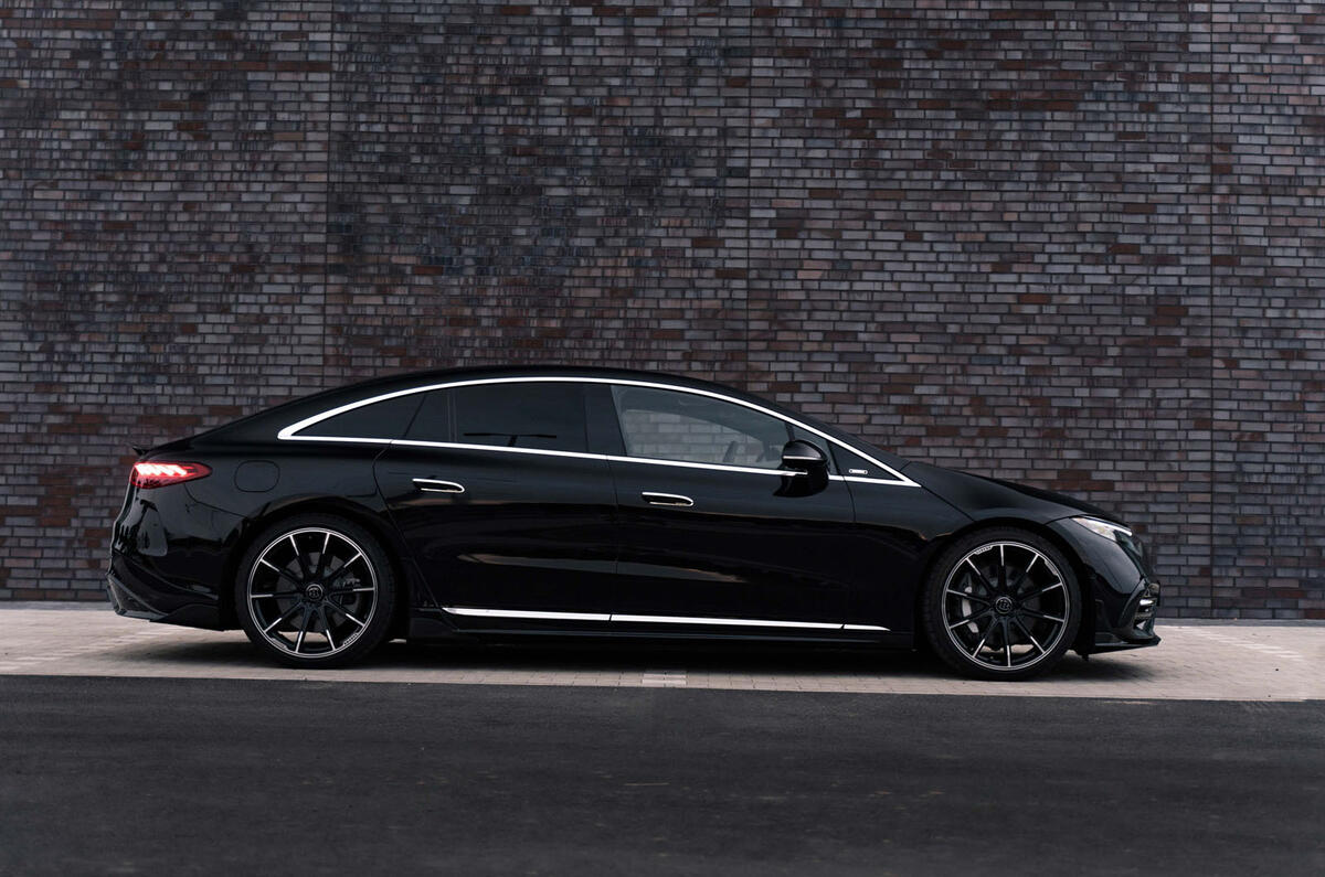 Brabus Mercedes EQS 450 2022 side profile Brabus Mercedes EQS 450 2022 side profile