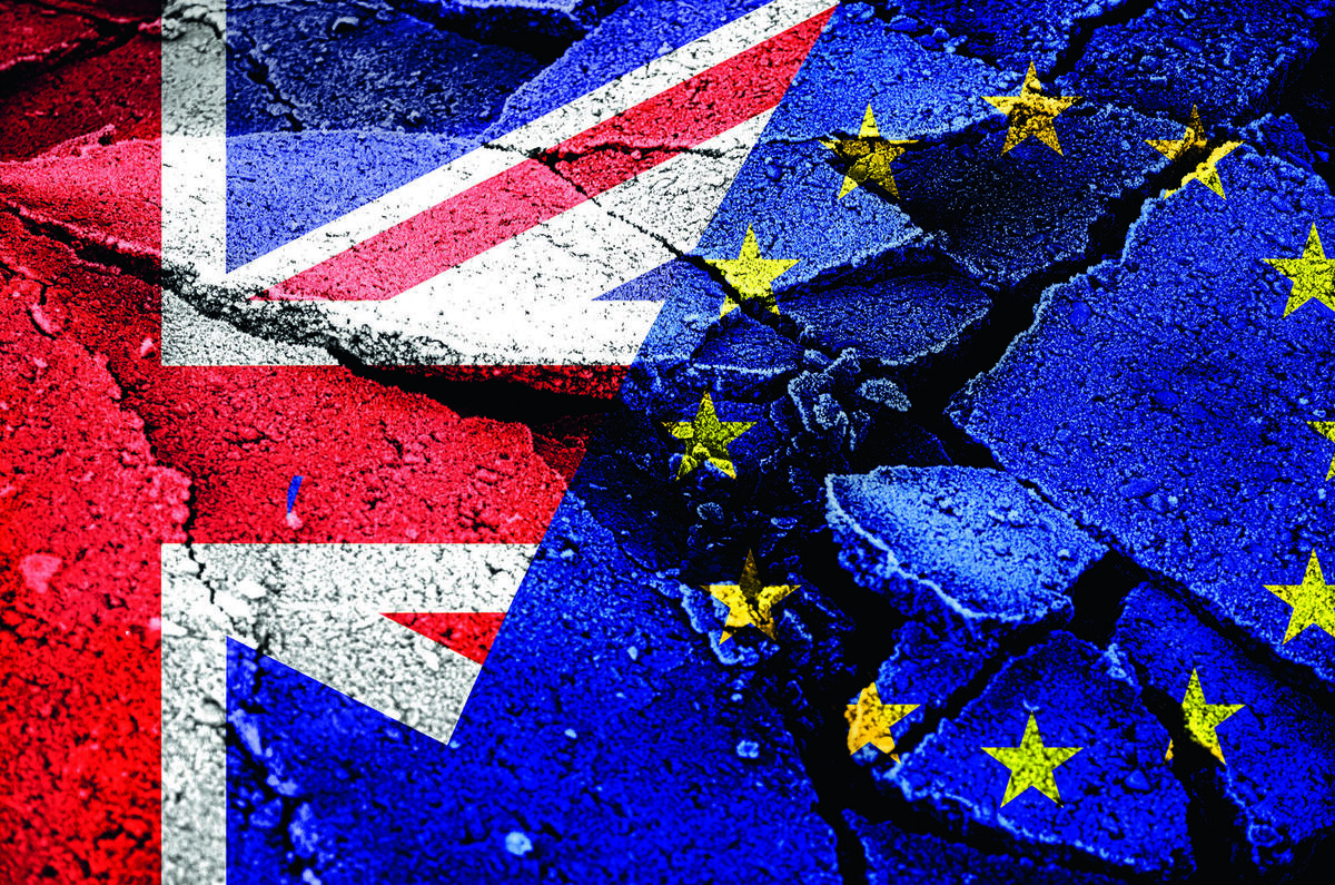 Union Jack and EU flag