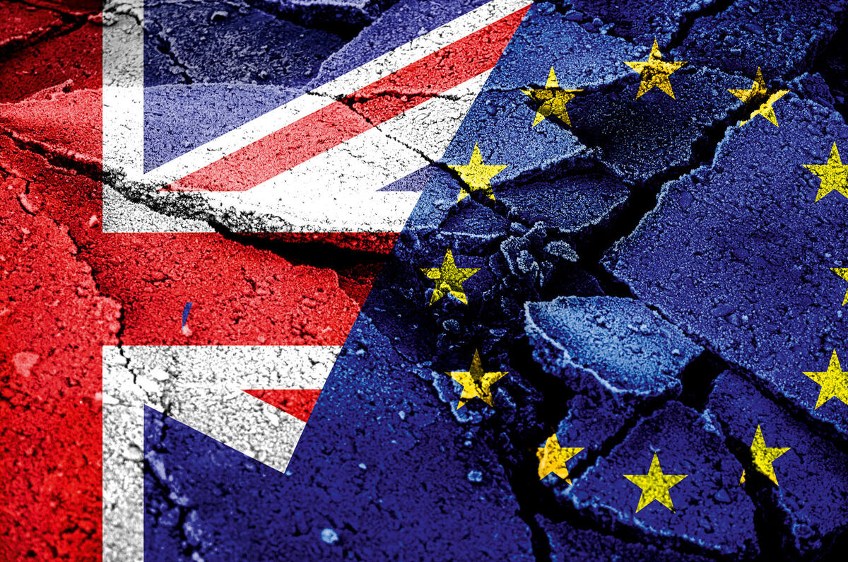 Brexit flags