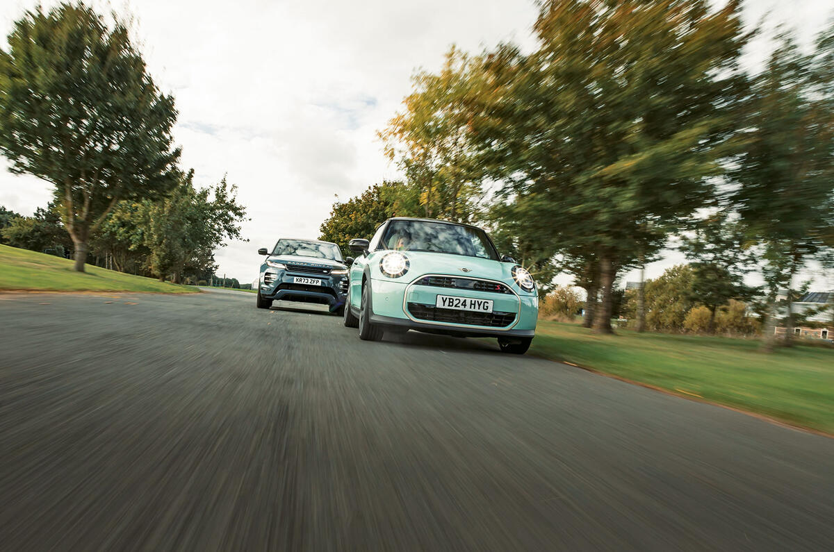 British Made Feature 2024 Mini Evoque frt tracking 47