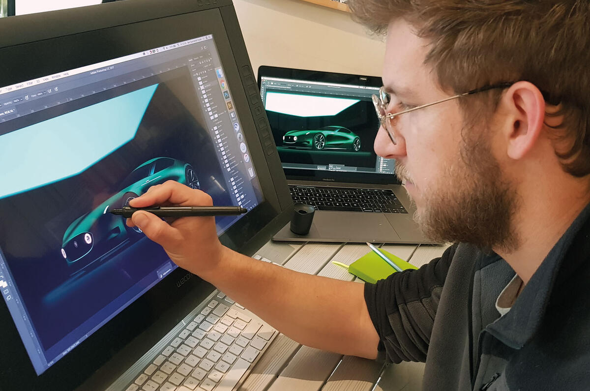 Rendering a new car Rendering a new car