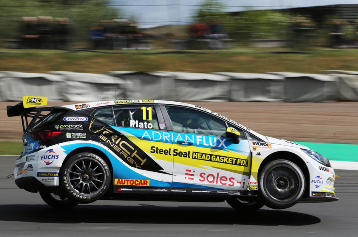 BTCC 2021 Vauxhall Astra on two wheels