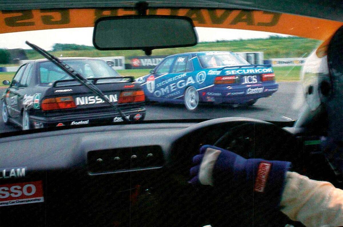 BTCC racing car onbaord BTCC racing car onbaord