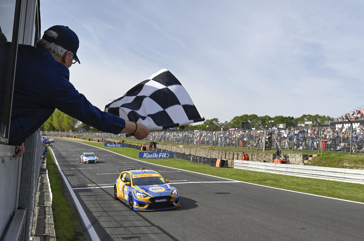 BTCC 2024 chequered flag