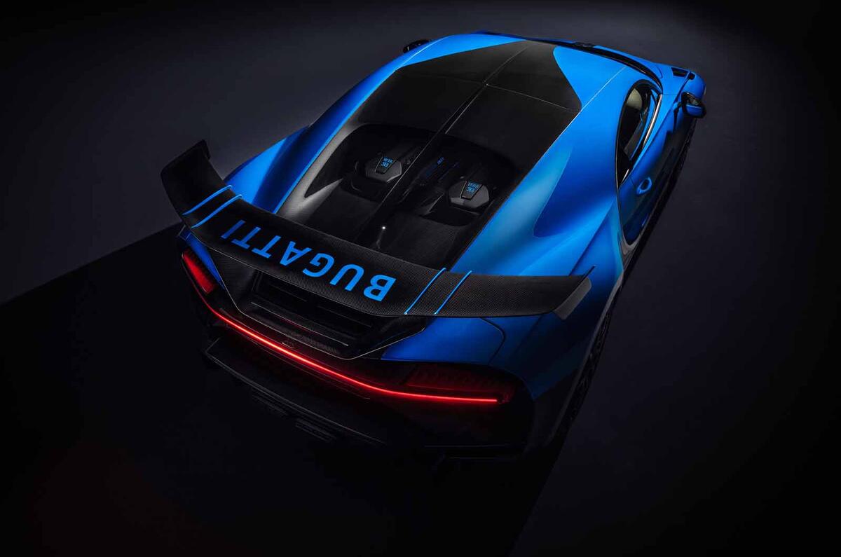 Bugatti Chiron Pur Sport rear high studio